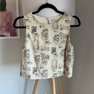 Abercrombie & Fitch top linen top